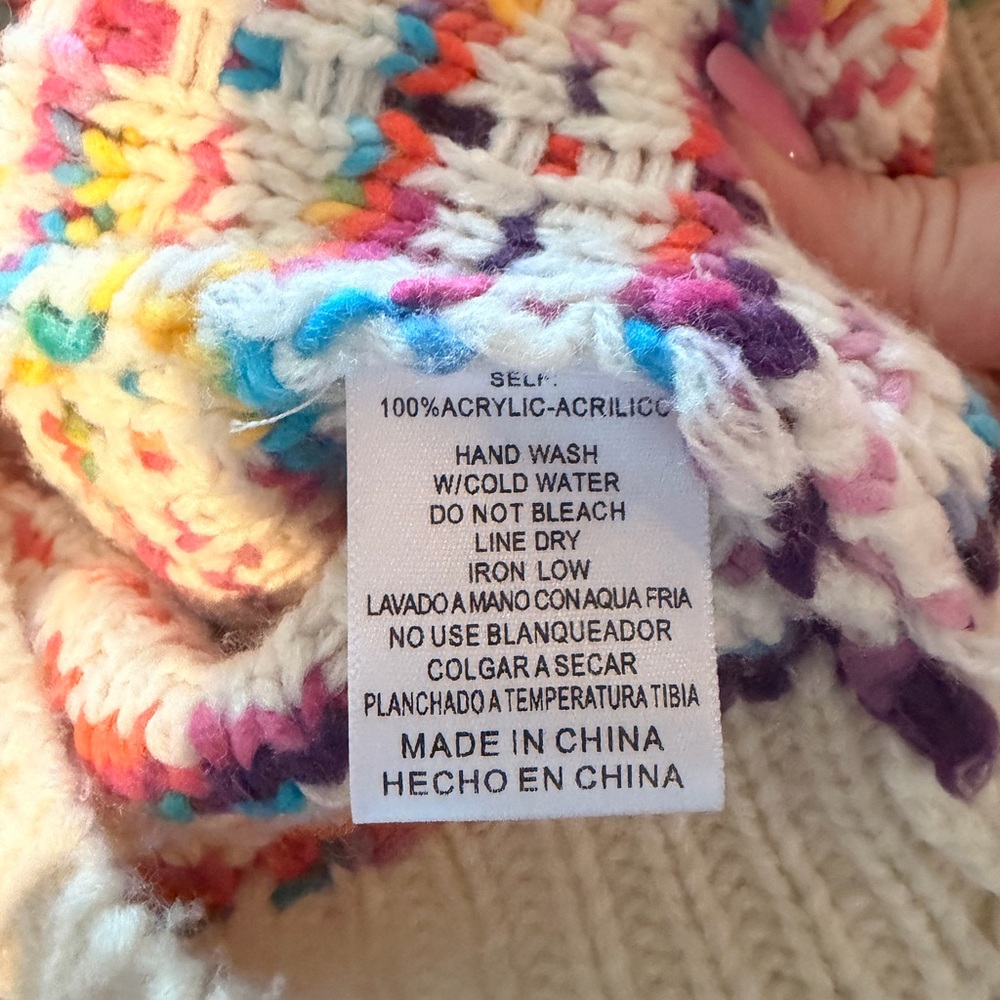 &Merci Multicolor Knit Women's Sweater - Picture 4 of 5